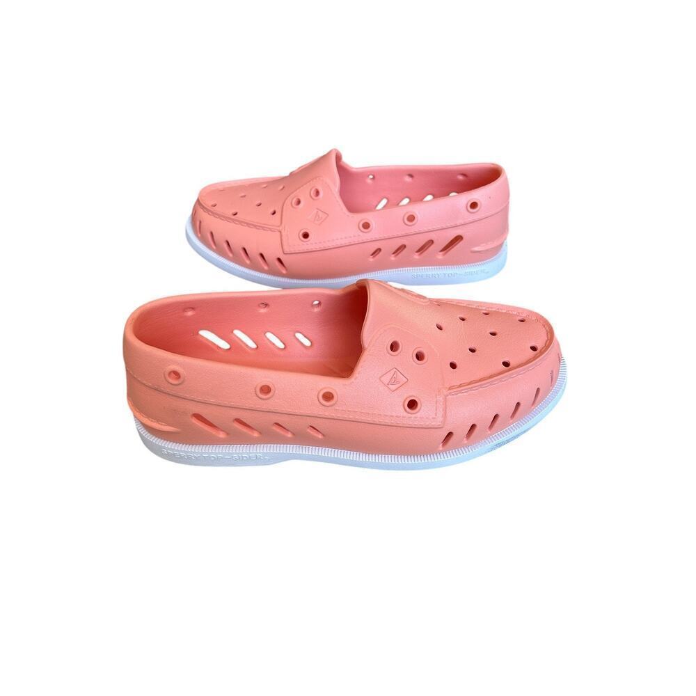 Sperry Authentic Top Sider Original Float Slip-Ons Peach M’S6D Women’s Boat Shoe